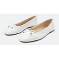 thumbnail image 1 of Sam Edelman Women's Felicia Luxe Ballet Flats White Leather 5M, 1 of 4