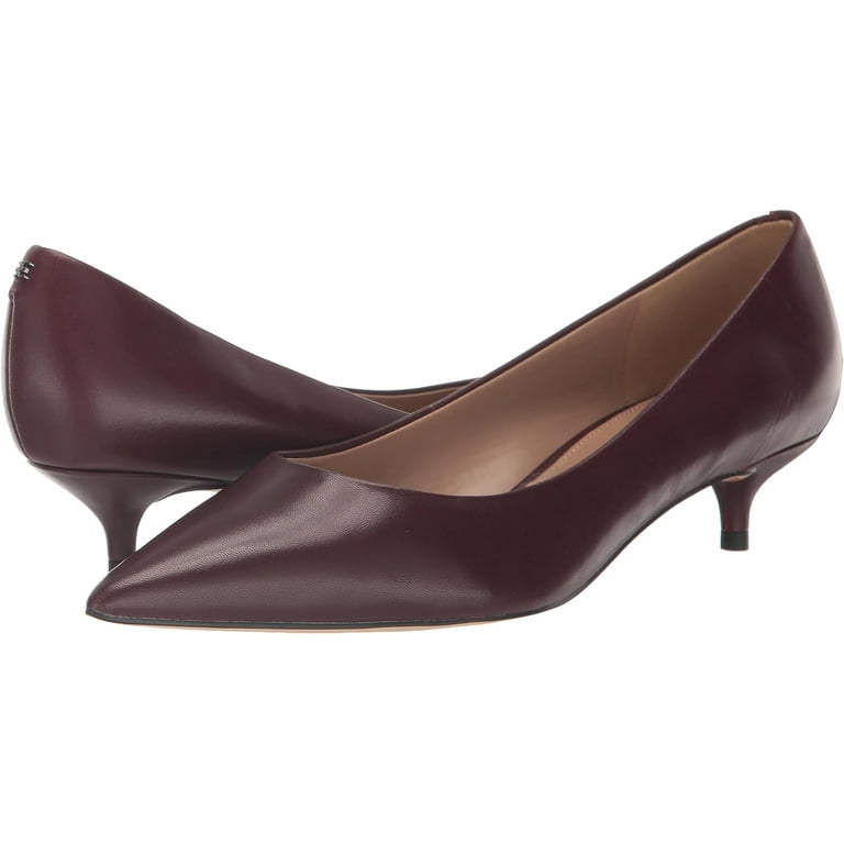 Sam Edelman Women s Franci Kitten Heel Pump French Burgundy 7M Walmart