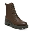 thumbnail image 1 of Sam Edelman Women's Garret Dark Brown Leather Platform Combat Boots 5M, 1 of 3