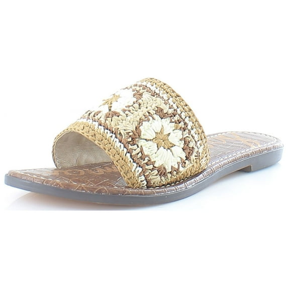 Sam Edelman Women's Gracey Flat Sandal Natural Multi 5.5M