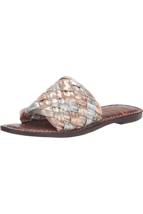 Women's Griffin Light Cuoio Gold Leaf/Soft Silver/Rose Gold Flat Sandals 5.5M