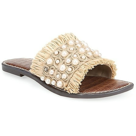 Sam Edelman Women's Guthrie Flat Sandal Natural 7M