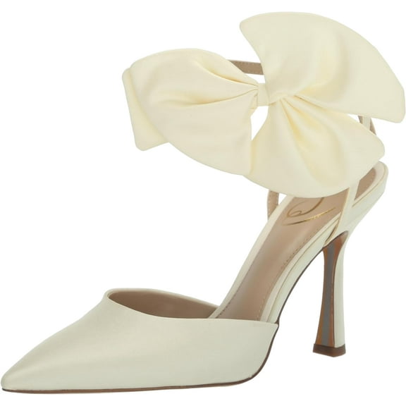 Sam Edelman Women's Halie Bow Heel Pearl Ivory 8.5M