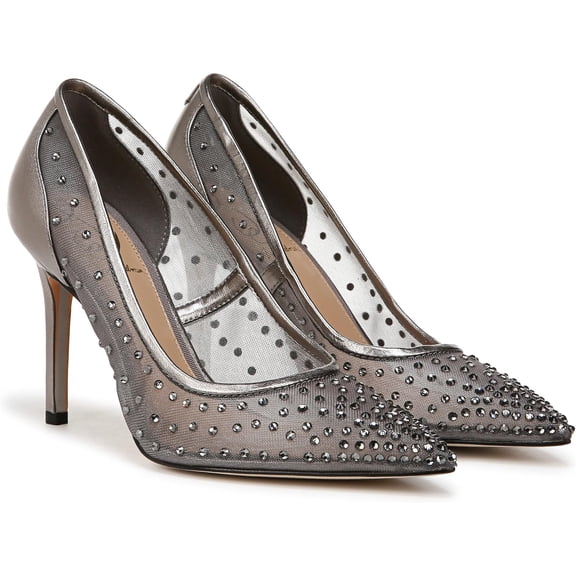 Sam Edelman Women's Hazel Metallic Iron Glitz Pump 6M