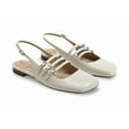 thumbnail image 1 of Sam Edelman Women's Ilona Slingback Flats Ivory 8.5M, 1 of 4