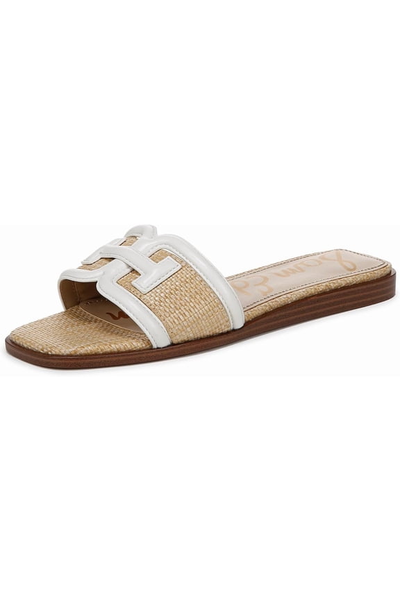 Women's Irina Flat Sandal Bright White/Bleached Beechwood 5.5M