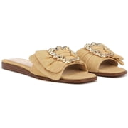 Sam Edelman Womens Ivana Flat Sandal Desert Sun 9.5M