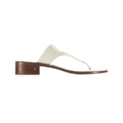 Sam Edelman Womens Jaynee Slide Sandal Ivory Leather 11M