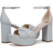Sam Edelman Women's Jullian Platform Heel Cape Blue Twill 8.5M