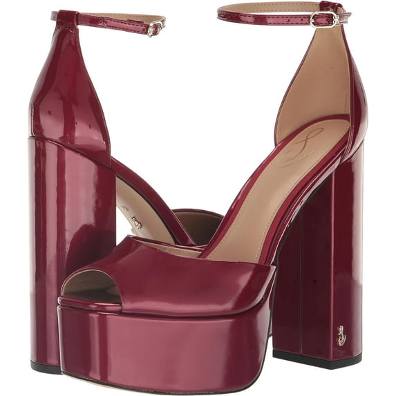 Sam Edelman Women's Kori Platform Holly Red Sandal 8M