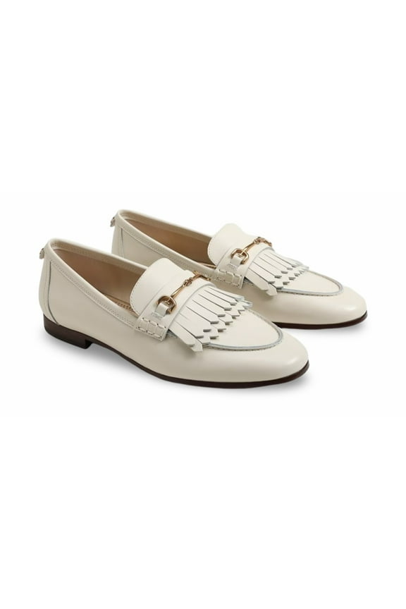 Women's Lacy Modern Ivory Bit Loafer 5.5M
