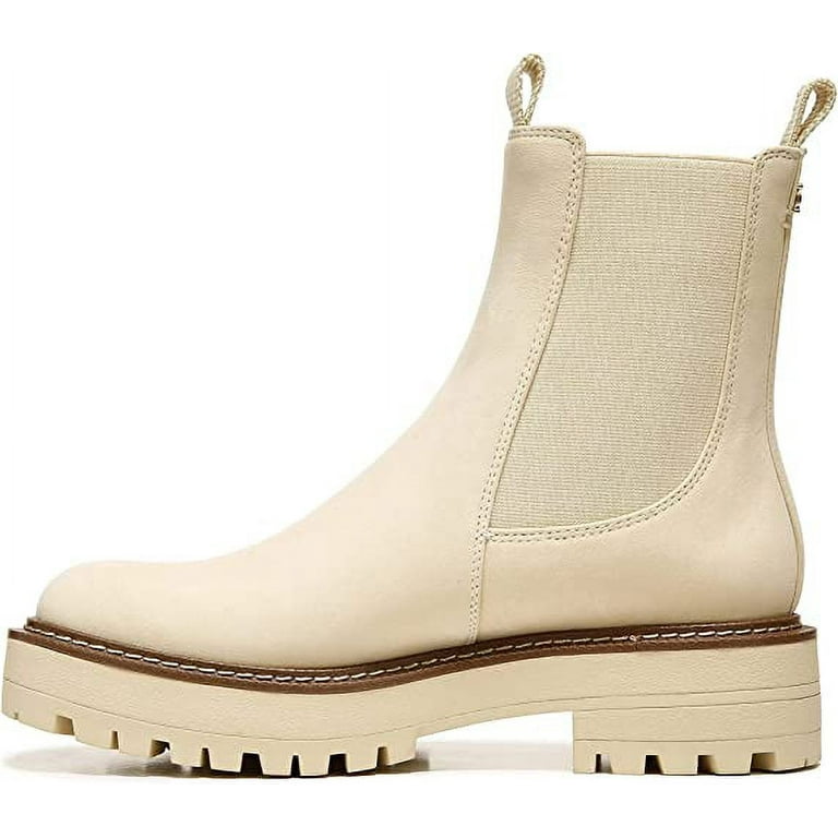 Cream leather boots ladies sale