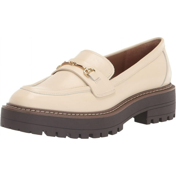 Sam Edelman Women's Laurs Leather Loafer Ivory Leather 6M