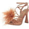 thumbnail image 1 of Sam Edelman Women's Layton Feather Strappy Heel Warm Blush 8M, 1 of 5