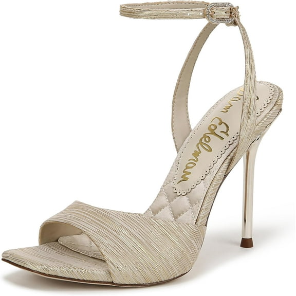 Sam Edelman Women's Lilian Stiletto Heel Sandal Soft Gold 7M