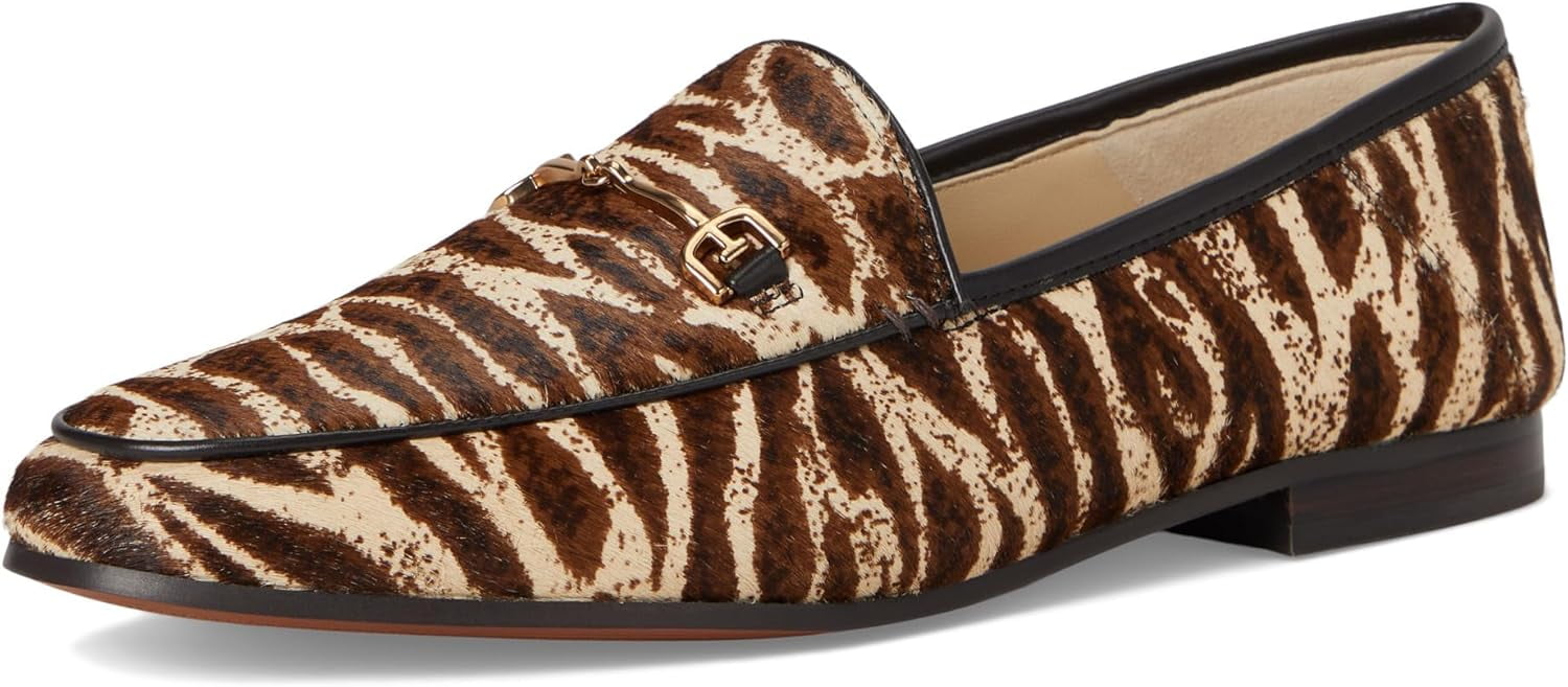 Sam Edelman Women's Loraine Black/White Zebra Brahma Loafer 10M