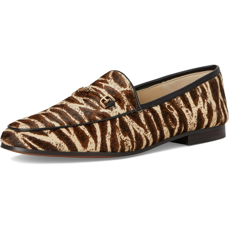 Sam Edelman Women's Loraine Black/White Zebra Brahma Loafer 10M