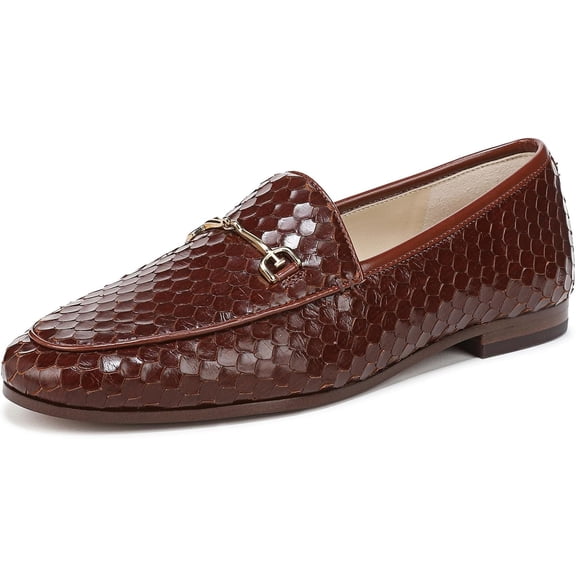 Sam Edelman Women's Loraine Copper Brown Python Loafer 8.5M