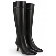 Sam Edelman Womens Lyla Knee High Boot Black Leather Wide Calf 10.5M