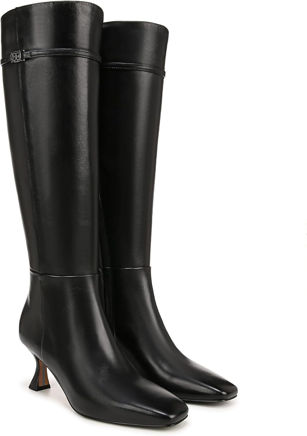 (取寄) サムエデルマン レディース ライラ Sam Edelman women Lyla Black Suede Wide Calf Sam Edelman Women's Lyla Knee High Boot Black Leather Wide Calf 7M