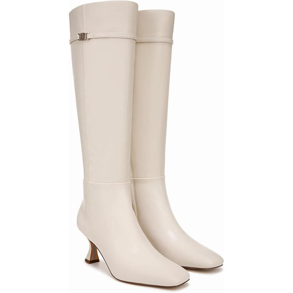 Sam Edelman Women's Lyla Knee High Boot Modern Ivory Wide Calf 7M