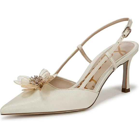 Sam Edelman Women's Mali Slingback Heel Pearl Ivory 7M
