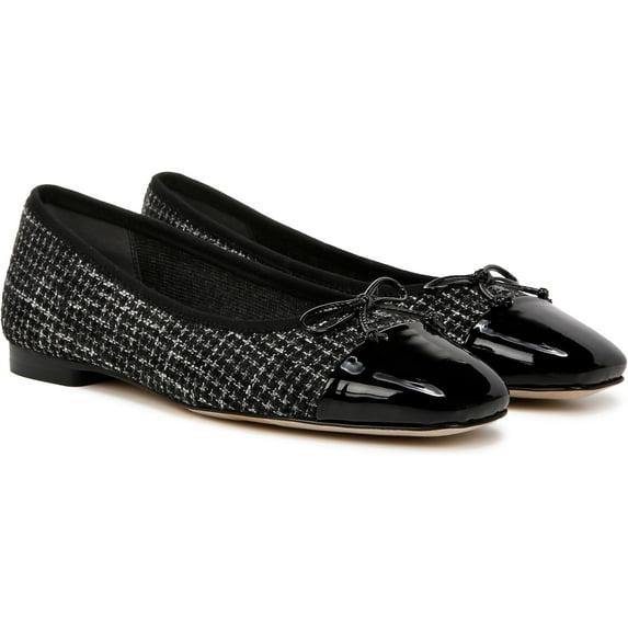 Sam Edelman Women's Marley Ballet Flat Black Boucle Multi 6M