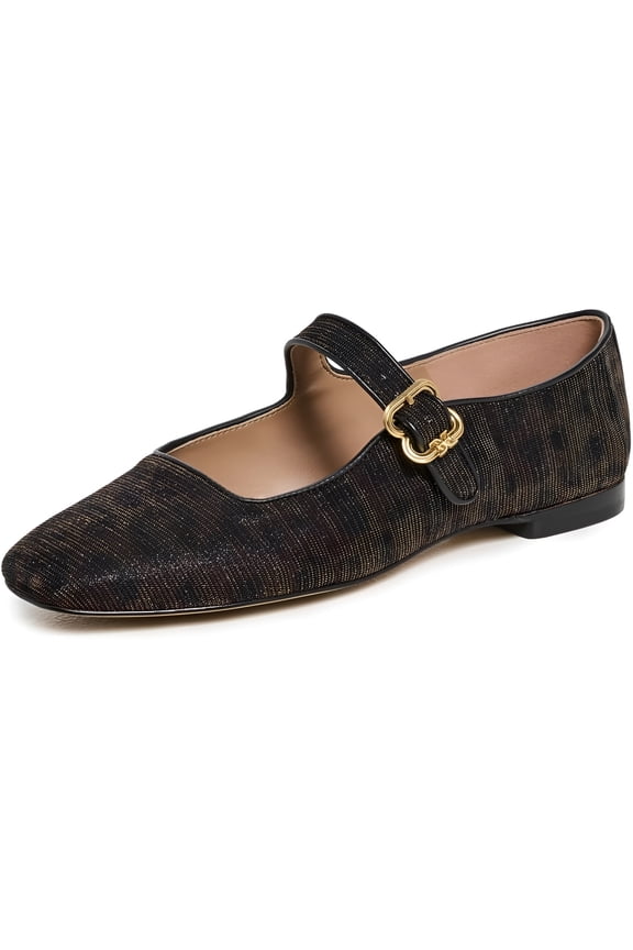 Women's Michaela Mary Jane Flats Gilded Leopard Print 9.5M