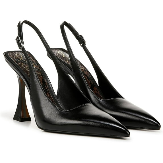 Sam Edelman Women's Odette Slingback Pump Black Leather 7M