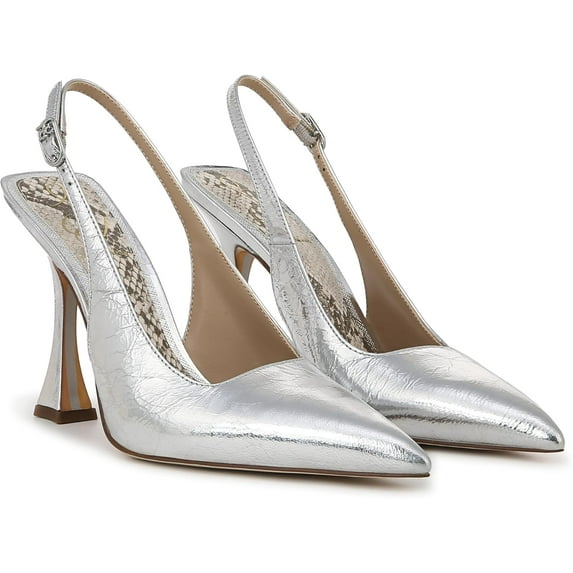 Sam Edelman Women's Odette Slingback Pump Soft Silver 9M