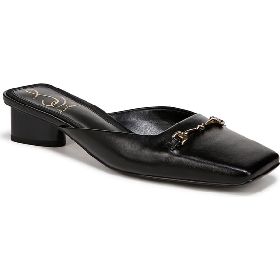 Sam Edelman Women's Ollie Square Toe Mule Black Leather 8.5M