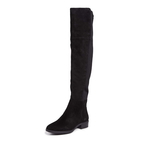 Sam Edelman Women's Pam Tall Boots, Black Jumbo Silky Suede, 7.5