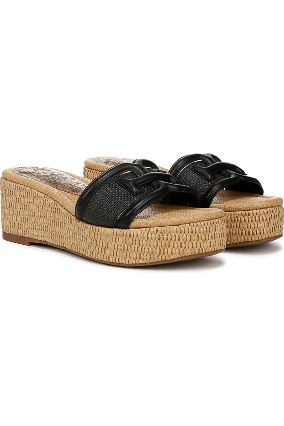 Women's Pauleena Platform Wedge Slide Sandal Black 6.5M