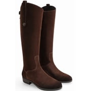 Sam Edelman Women's Penny 2 Knee-High Riding Boots Mustang Brown Suede Wide Calf 7.5M