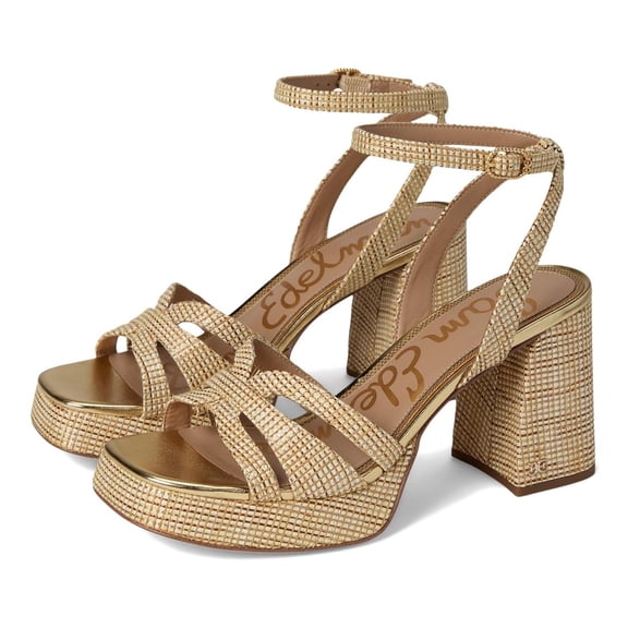 Sam Edelman Women's Reese Platform Heel Sandal Sand Dune Multi 9M