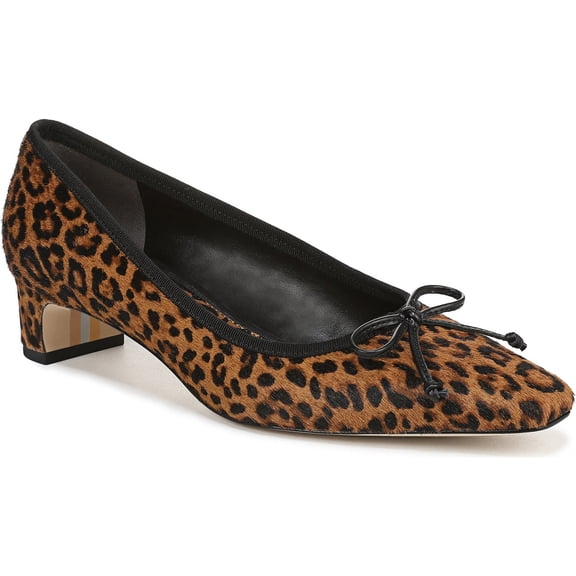 Sam Edelman Women's Rinda Pointed Toe Ballet Heel Brown Leopard Multi 8M