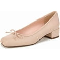 thumbnail image 1 of Sam Edelman Women's Rosa Block Heel Slip On Pump Buff Peach 7.5M, 1 of 5
