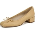 thumbnail image 1 of Sam Edelman Women's Rosa Block Heel Slip On Pump Tulum Sand 6.5M, 1 of 5
