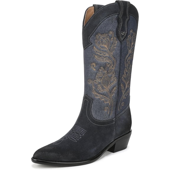 Sam Edelman Women's Rue Western Boot Atlantic Blue/Royale 7M