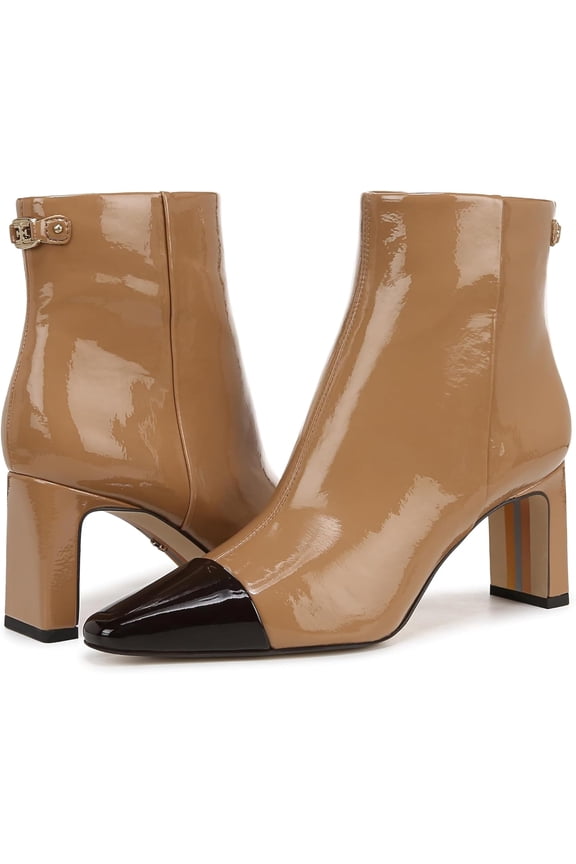 Women's Saige 2 Cap Toe Ankle Boot Camel Sand/Rich Chocolate 6M