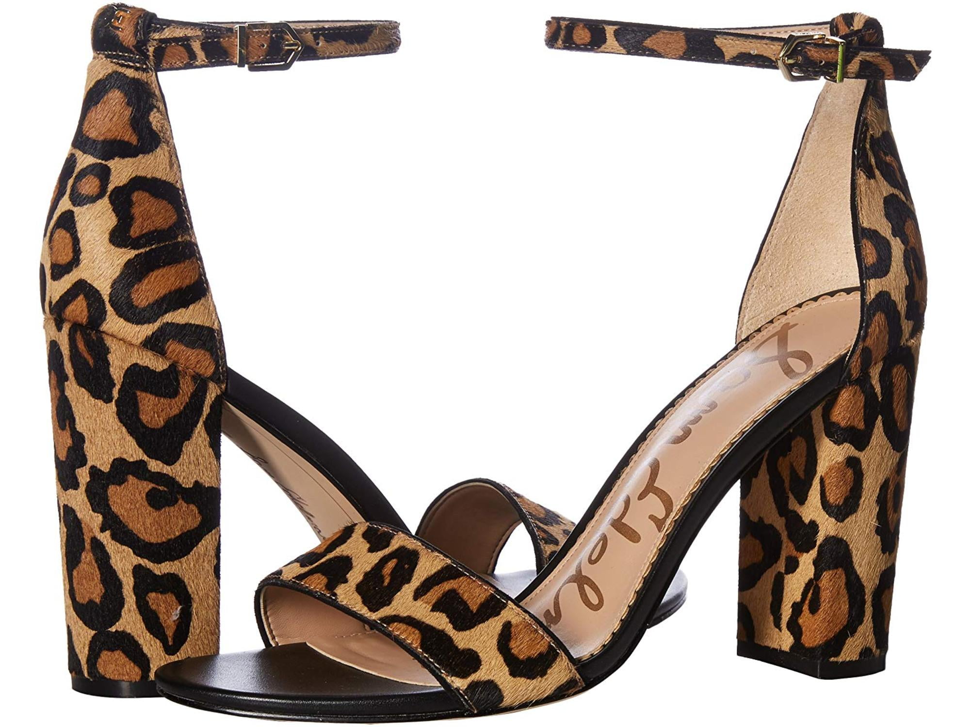 Sam Edelman Womens Yaro Calf Hair Open Toe Formal Ankle Strap