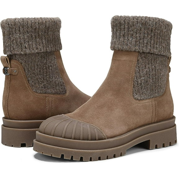 Sam Edelman Women's Steele Knit Chelsea Boot Sepia Taupe 8.5M