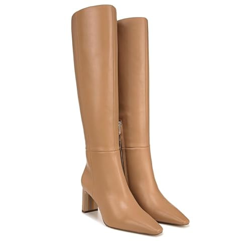 Sam Edelman Women's Sylvia Luxe Tan Wide Calf Knee High Boot 9M
