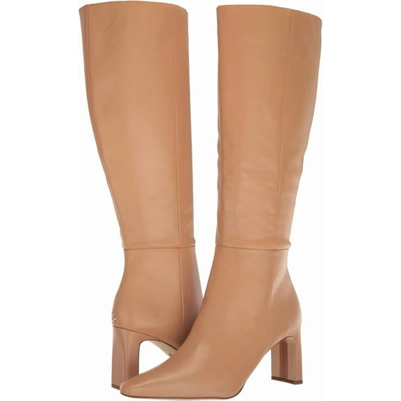 Sam Edelman Women's Sylvia Luxe Tan Wide Calf Knee High Boot 6M