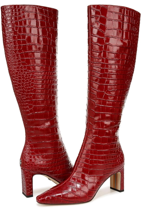 Women's Sylvia Scarlet Cherry Wide Calf Knee High Boot 9M