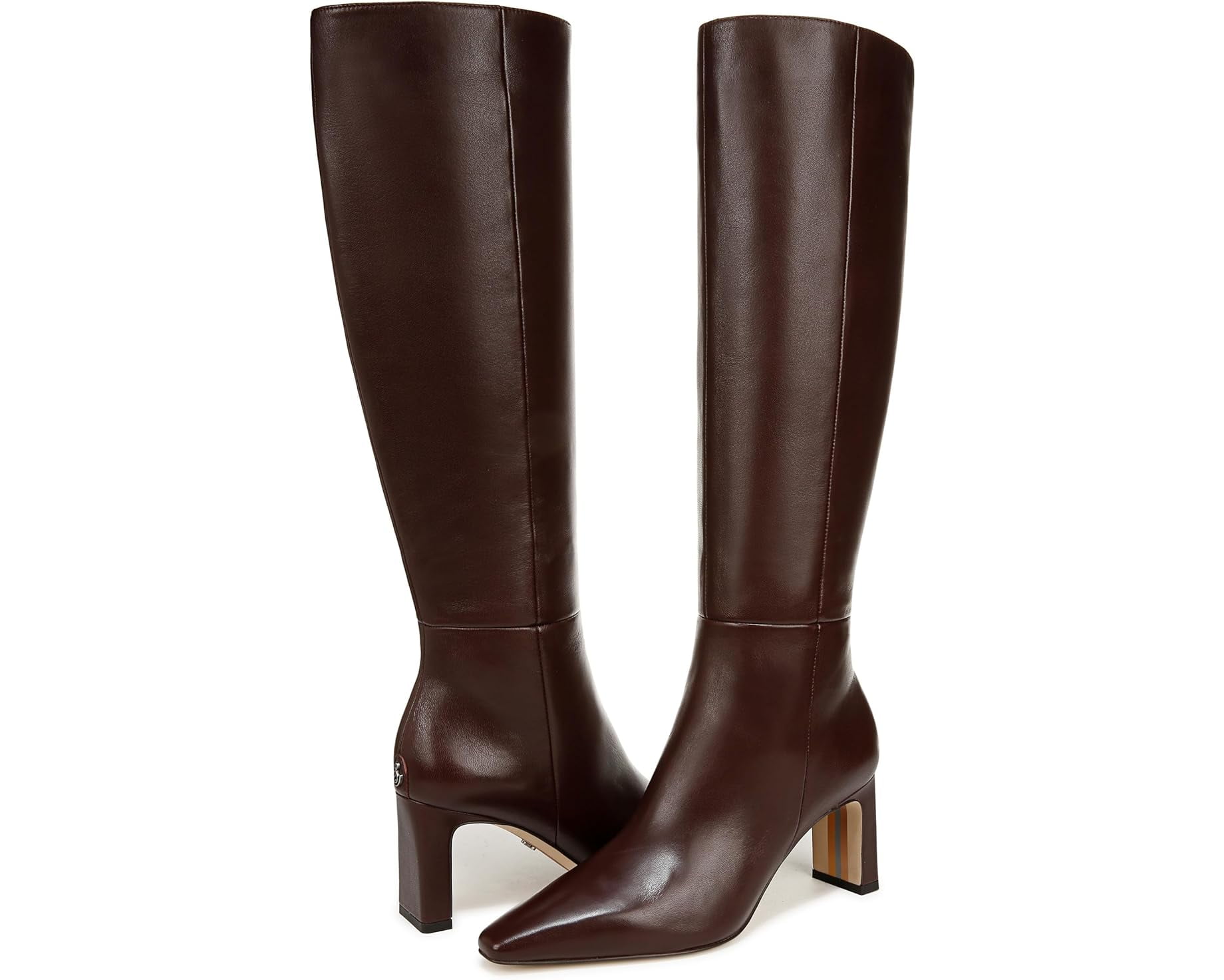 Sam Edelman Women's Sylvia Spiced Pecan Wide Calf Knee High Boot