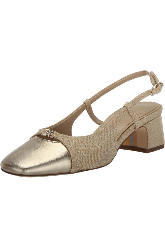 Women's Tarra Pump Linen/Gold Leaf 6.5M