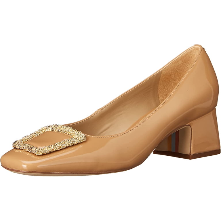 Sam Edelman Thalia Almond Toe- Slip-On Pumps, Golden Sand, Block Heel with Buckle Accent, Size 5.5 - Walmart.com Sam Edelman Thalia Almond Toe- Slip-On Pumps, Golden Sand, Block Heel with Buckle Accent, Size 5.5 - Walmart.com