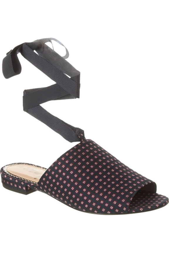 Women's Theodora Flats Blue Geo Print 9M