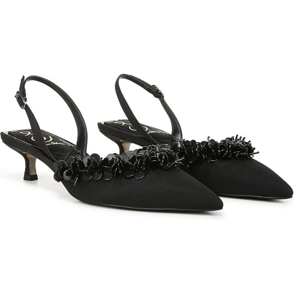 Sam Edelman Women's Trent Slingback Pump Black 8M